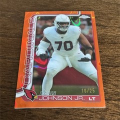 Topps 2025 Topps Chrome Paris Johnson Jr. #3 Arizona Cardinals 16/25
