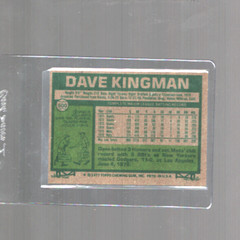 1977 TOPPS BASEBALL SET BREAK 500 DAVE KINGMAN METS NM/MT
