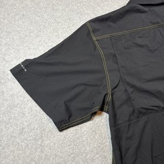 Columbia PFG Iowa Hawkeyes Embroidery Black Short Sleeve Button Up Sz XL