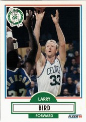 Larry Bird 1990-91 Fleer NBA Basketball – #8 – Boston Celtics