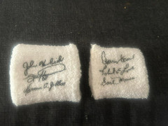 2 Vintage 1970s NBA Sweatbands John Havlicek Kareem Abdul Jabbar Earl Monroe
