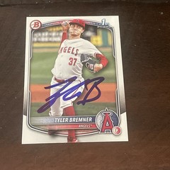 2025 Bowman Draft Baseball Tyler Bremner Los Angeles Angels BD-37 AUTO SIGNED IP