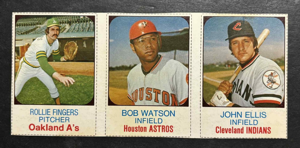 1975 Hostess Panels 52/53/54 ROLLIE FINGERS/BOB WATSON/JOHN ELLIS – LQQK