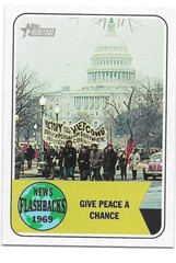 2018 Topps Heritage News Flashbacks GIVE PEACE A CHANCE #NF-13
