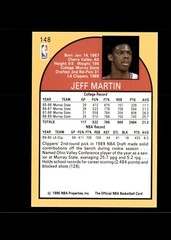 1990-91 NBA Properties Jeff Martin #148