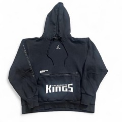 NBA x Jordan Sacramento Kings Black Pullover Hoodie Size Large NBA Basketball