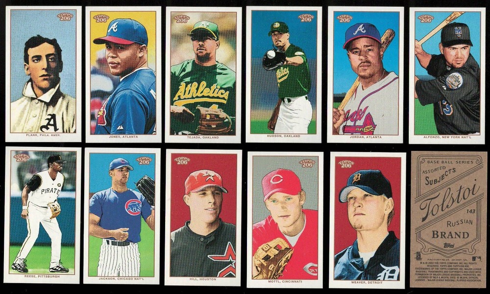 2002 Topps 206 TOLSTOI BLACK Mini Parallel Single Cards #1-456 T206