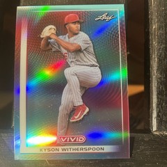Kyson Witherspoon 2026 Leaf Vivid Baseball Base Card /35