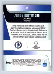 Sandy Baltimore 2025-26 Topps Chrome UWCL #67 Aqua Wave Refractor /199