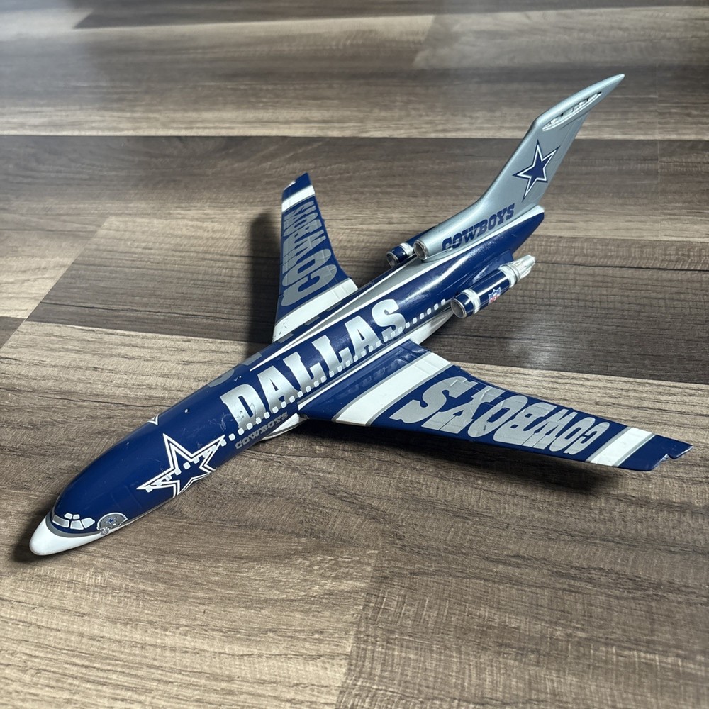 Danbury Mint Dallas Cowboys Boeing 727 Team Plane Diecast NFL Collectible-NO BOX