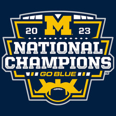 NCAA Michigan 2023 College Football Champions Decal