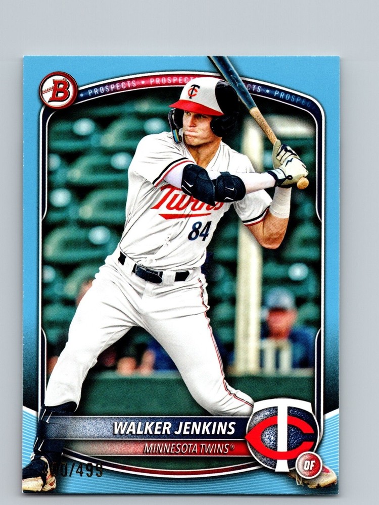 2025 Bowman #BP-1 Walker Jenkins Prospects Sky Blue #/499