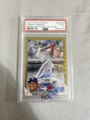 2023 Topps Chrome – Rookie Autographs Gabriel Moreno Gold Wave Refractor /50 RC