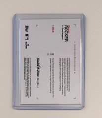 2025 Topps Black & White – Kumar Rocker #10-A Purple Autographs /25 (AU, RC)