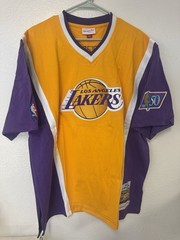 Mitchell & Ness Hardwood Classics 1996–97 Lakers Warm-Up Shooting Shirt size XL