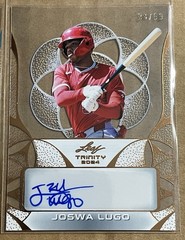 2024 Leaf Trinity Joswa Lugo Patch Auto /99 Steel Red Auto /5 Clear Auto /49 /99