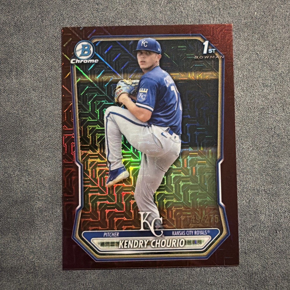 2026 Bowman Chrome Kendry Chourio Royals Burgundy Mojo /275 #BCP-7