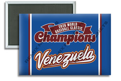 2026 Team Venezuela Champions World Baseball Classic WBC 2&Prime; x 3&Prime; Locker Magnet
