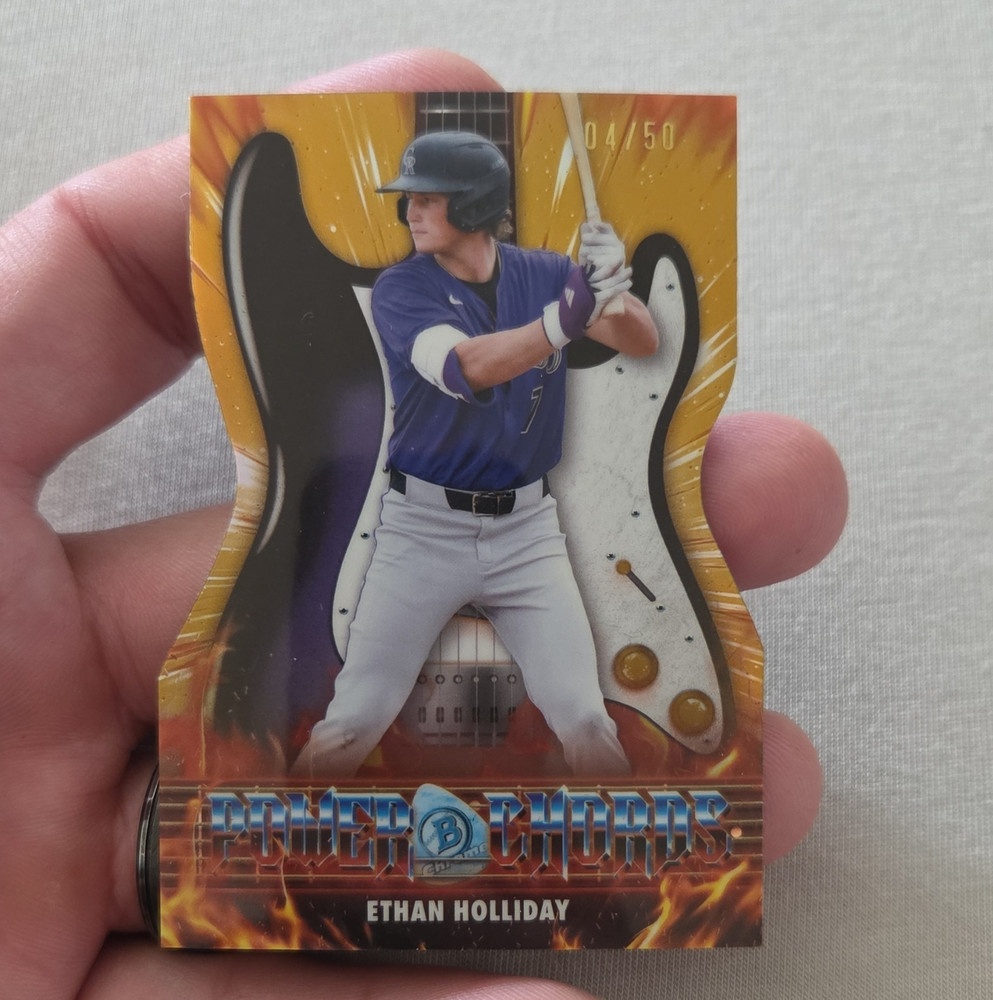 Topps 2026 Bowman Chrome Ethan Holliday Power Chords PC-20 04/50 Rockies