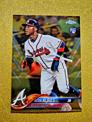 2018 Topps Chrome Ozzie Albies Rookie Gold Refractor /50 RC #72 MINT GRADE ME 💥