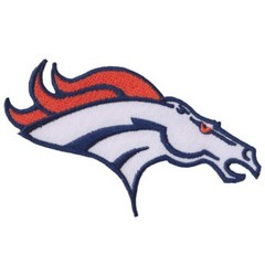 Wholesale CO Denver Broncos Logo Size 4.3&Prime;x2.3&Prime; Sew Embroidered Iron on Patches