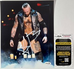 Aleister Black Signed WWE Entrance 8×10 Photo Authentic Autograph NXT JSA COA