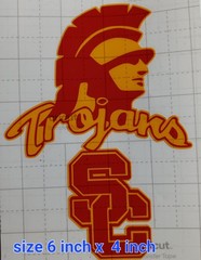 Usc Trojans Viny Decal Sticker NewSize 6×4 In 100% Oracal Vinyl, NOT Paper Vinyl
