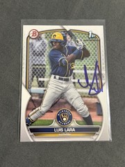 2023 Bowman Prospects Luis Lara IP In Person Autograph #BP-100