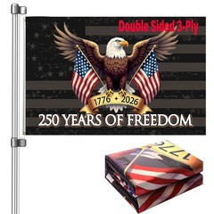 250th anniversary usa Flag 3×5: 36 inches by 60 inches, 250th-Flag-eagle