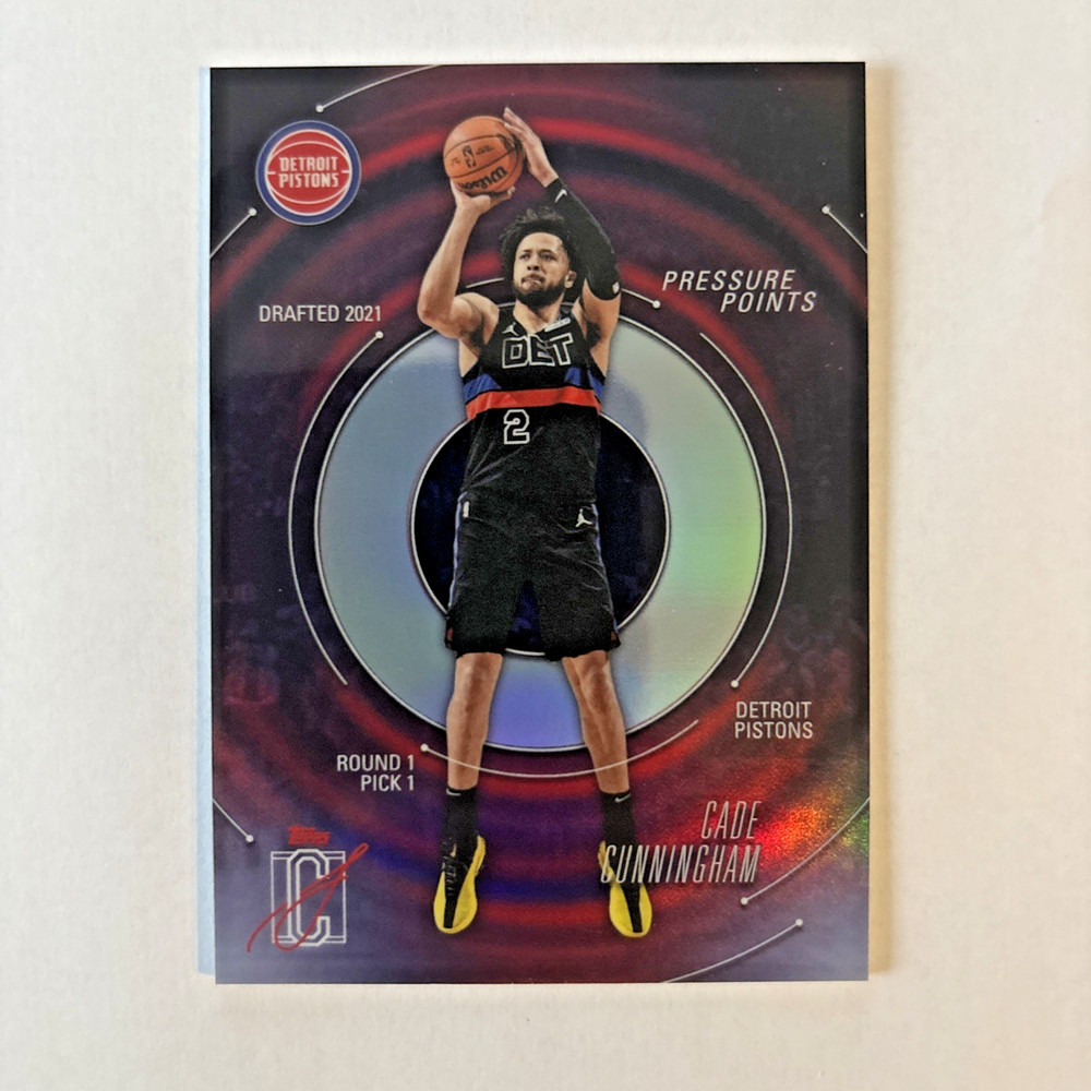 2025-26 Topps Signature Class Cade Cunningham Pressure Points SSP Case Hit PP-8