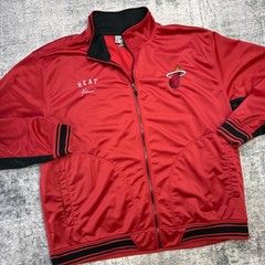 Miami Heat Zipway Jacket Mens 4XL Red NBA Basketball Warm Up Track Logo Y2K