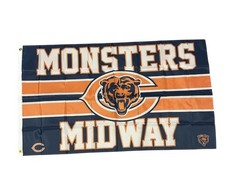 Chicago Bears “Monsters Midway” 3×5 ft Flag / Banner NFL Fan Cave/Bar NEW