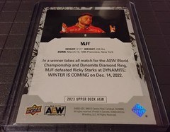 2023 Upper Deck AEW All Elite Wrestling – #8 MJF