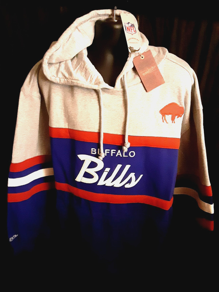 Buffallo Bills Men&rsquo;s Mitchell Ness Big Tall Sweatshirt XLT,2XLB,2XLT or 3XLB