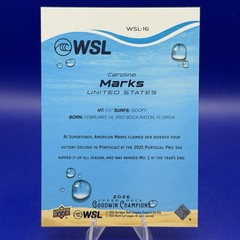 2026 Upper Deck Goodwin Champions Caroline Marks WSL #WSL-16 Surfing