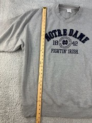 Adidas Notre Dame Fighting Irish Established 1842 Heather Grey Crewneck Sweatshi