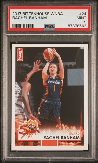 2017 Rittenhouse WNBA Rachel Banham PSA 9 Connecticut Sun Minnesota Gophers