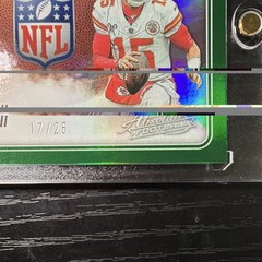 2025 Panini Absolute Patrick Mahomes II Hog Heaven Green NFL 17/25 Chiefs rare