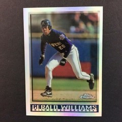 1998 Topps Chrome Refractor Gerald Williams Parallel Card #212 Milwaukee Brewers