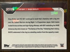 2025 Topps Now WWE #111 Iyo Sky Rhea Ripley SuperShow Japan ORANGE 19/25