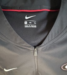 Nike Georgia Bulldogs Black Short Sleeve Quarter-Zip Pullover Shirt 3XL