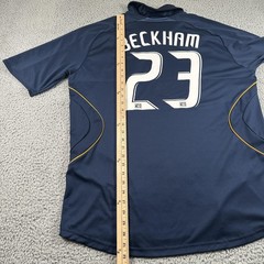 LA Galaxy David Beckham 23 Jersey Mens XL Navy Yellow Soccer 2007 Adidas MLS