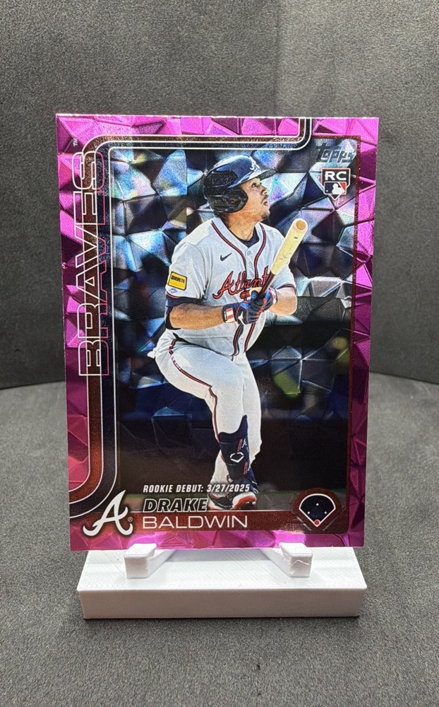 2025 Topps Update Series – Rookie Debut Drake Baldwin #US113 Pink Diamante Foil