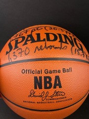 Bill Walton Signed Basketball College Career Statistics UCLA with JSA COA