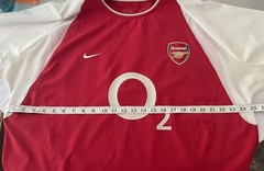 Vintage Nike 2002/2003 Arsenal FC Bergkamp Soccer Jersey Invincibles Y2K EPL