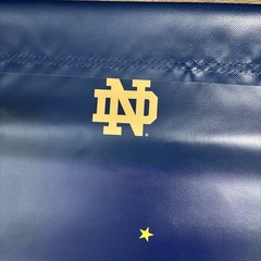Notre Dame Fighting Irish & Alaska State House Divided Banner Flag – 19&Prime; X 36”