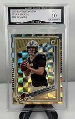 2025 Panini Donruss Tyler Shough Saints The Rookies Holo Card Gem Mint 10!