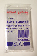 Ultimate Collection: #3023 Soft Card Sleeves 2 1/2 x 4 3/4 Lot of 5 Packs of 100
