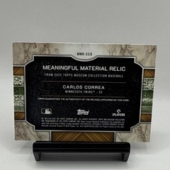 2025 Topps Museum Meaningful Material Relic Carlos Correa Twins MMR-CCO /75