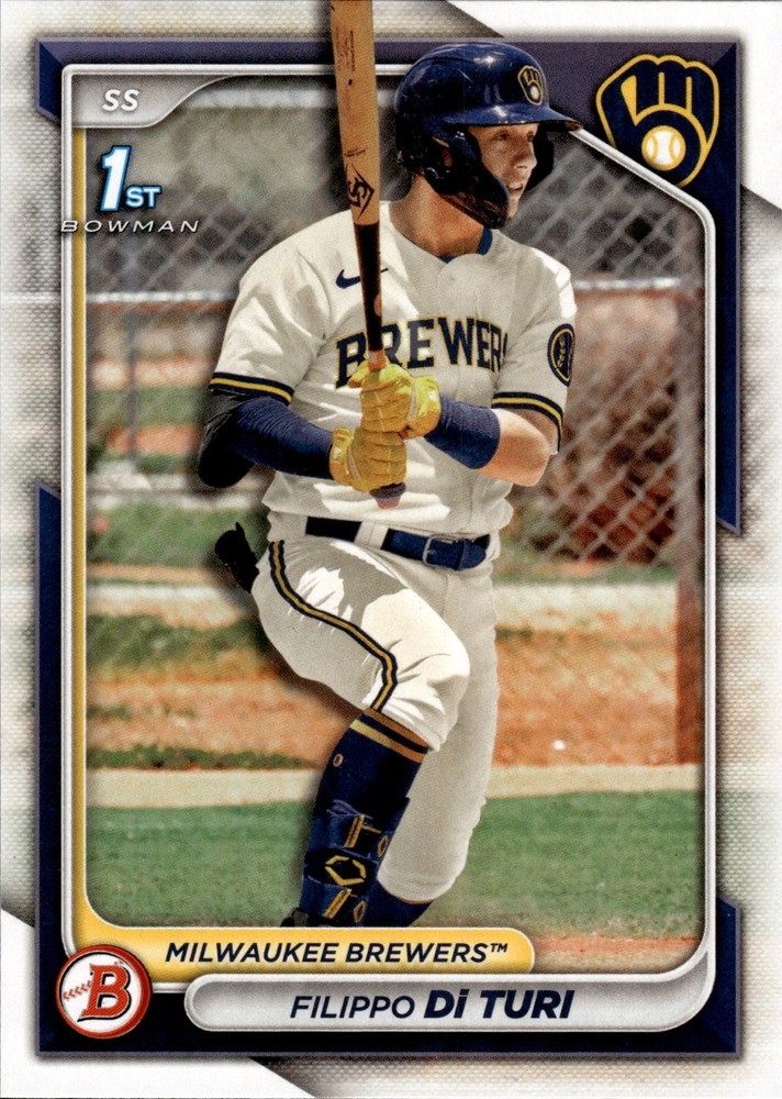 Filippo Di Turi 2024 Topps 1st Bowman Prospect Milwaukee Brewers MLB # BP-101